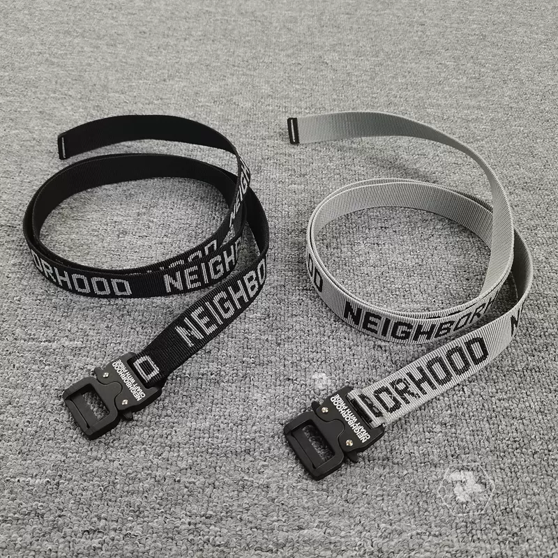 飄渺現貨NEIGHBORHOOD JQ BELT PA日系潮流帆布編織腰帶22AW-Taobao