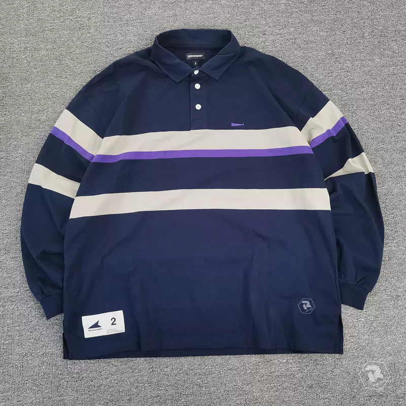 DESCENDANT PUBA POLO LS ラガーシャツ サイズM オレンジ 楽天市場