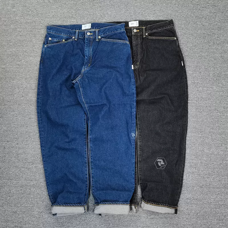 飄渺現貨WTAPS BLUES BAGGY TROUSERS COTTON寬鬆水洗牛仔褲22AW-Taobao