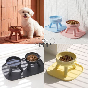 
Part of the stock~Korea inherited pet cat and dog new triangle PP table frame round bottom ceramic bowl