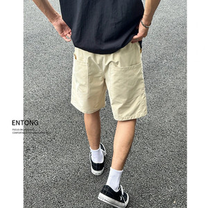
Entong American fashion brand large pocket work shorts men's casual summer quick-drying thin loose large-size five-point pants