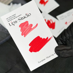 Lipstick Color Swatch Card, Eyebrow and Lip Care Card, Lip Color, Eyebrow and Lip Makeup, Nail Color Mixing Card, Trendy Internet Celebrity Style