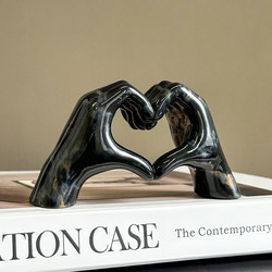 Creative and Trendy Heart Gesture Ornaments, Resin Crafts, Home Decorations, Gifts, Bedroom Desktop Ornaments