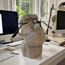 Creative and Quirky Glasses Holder, Abstract Niche Office Decoration, Eyewear Store Shelf, Desktop Ornament