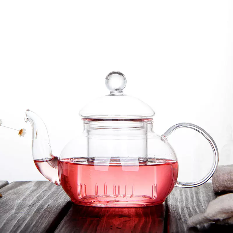 玻璃茶壶过滤泡花茶壶套装加热花茶茶壶耐高温花草茶具600 800ml