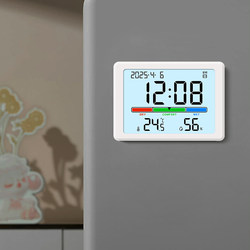 Magnetic Clock, Digital Temperature and Humidity Meter, Bedroom Luminous Digital Alarm Clock, Kitchen Clock, Wall Clock, Table Clock, Refrigerator Clock