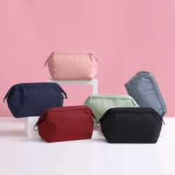 New Morandi Color Waterproof Cosmetic Bag, Travel Storage Bag, Portable Makeup and Toiletry Bag, Multi-Functional Storage Bag