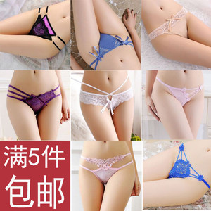 Thong Japanese underwear for women's lace sexy hot and comfortable mesh tempting traceless low waist T-shaped trouser