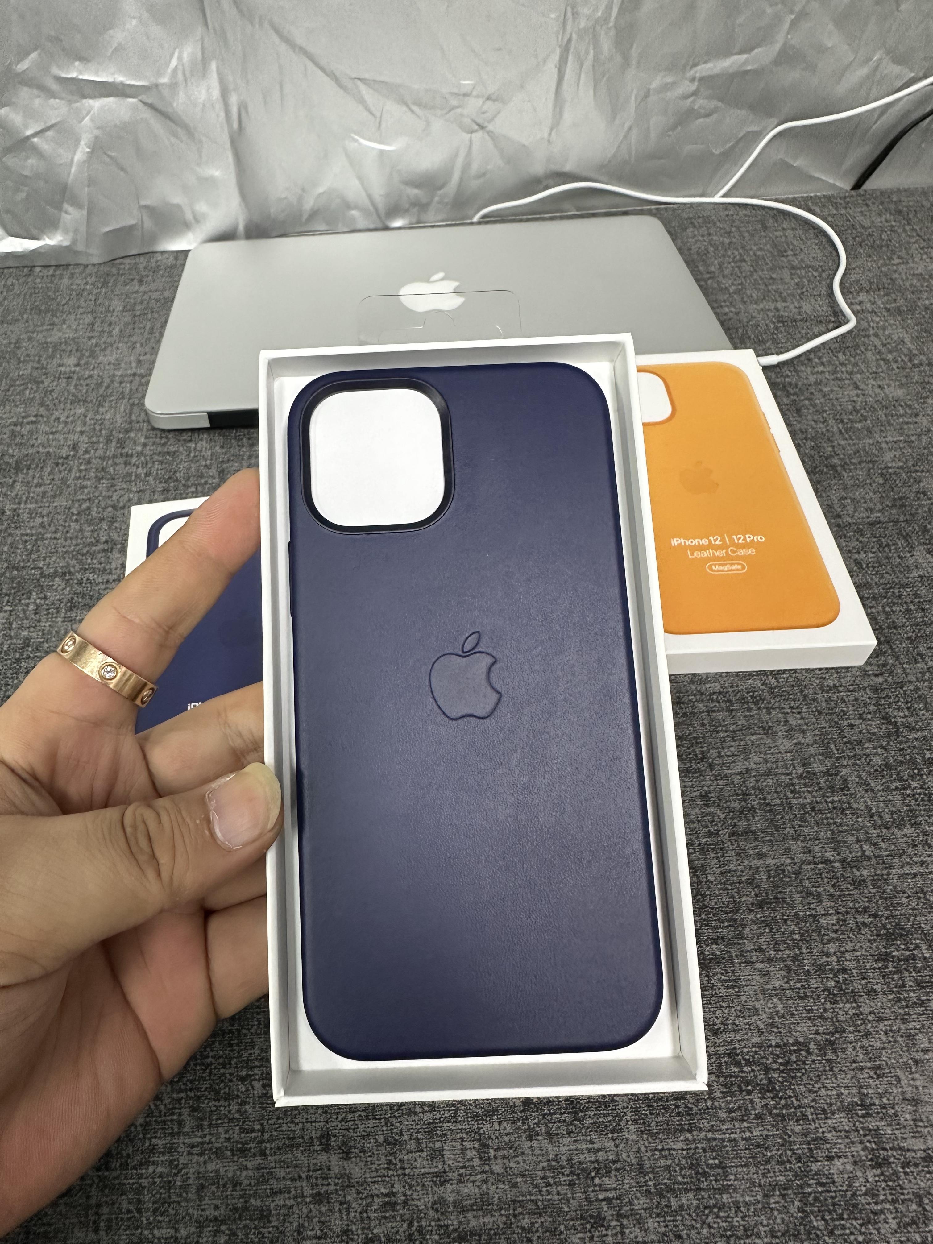 适用于iphone12/12pro真皮手机壳苹果原装正品官方皮革保护套