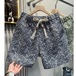 Men's thin shorts for summer outer wear, loose and high-end