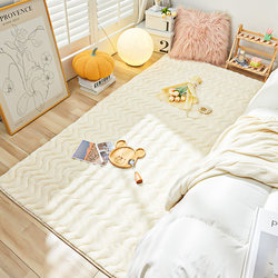 ins Faux Rabbit Fur Carpet, Thickened Plush Carpet for Winter, Living Room Coffee Table Rug, Autumn and Winter Non-Slip Mat, Bedroom Bedside Rug