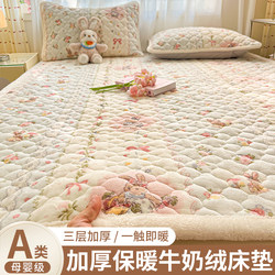 Thickened Milk Velvet Mattress, Winter Warm Soft Pad, Home Mattress Pad, Student Dormitory Single Bed Blanket