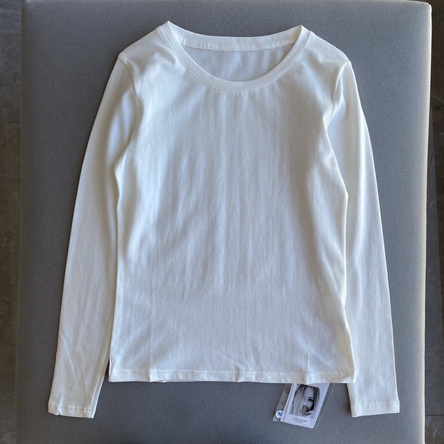 Autumn and winter spring clothing women's new round collar elastic ...