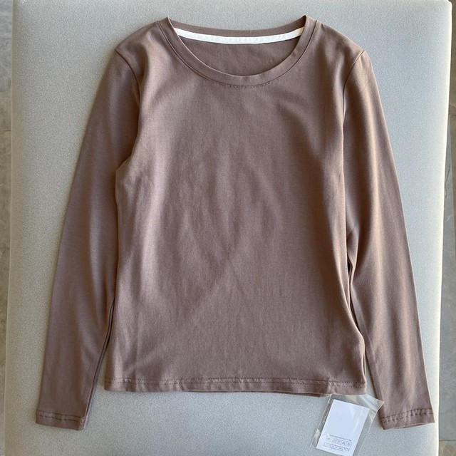 Autumn and winter spring clothing women's new round collar elastic ...