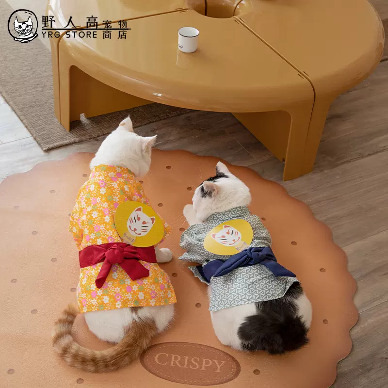 Purlab噗扑实验室宠物衣服花火大会猫狗日式浴衣和服宠物