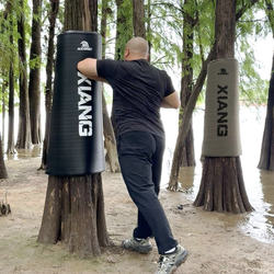 Ring Brand Wooden Man Pile Large Sheath Tree Stump Training Target Thickeneded Microfiber Leather Canvas Wooden Pile Sandbag Set Chunchun Boxing Target