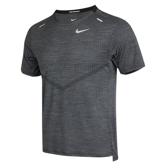 Nike short-sleeved men's 2021 autumn quick-drying breathable running ...