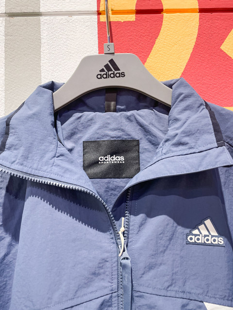 ADIDAS Adidas authentic 2024 spring new men's and women's woven stand ...
