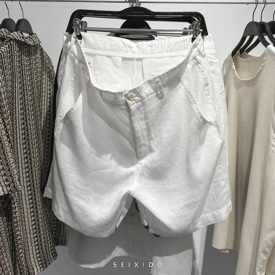 
Cabinet 319! New summer men's multi-color choice loose, comfortable and simple linen versatile casual shorts 5070010