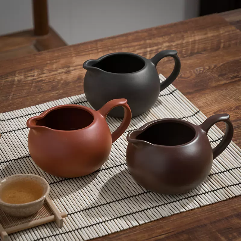 功夫茶具紫砂公道杯大号茶海茶壶茶具套装配件茶漏杯分茶器紫砂壶-Taobao
