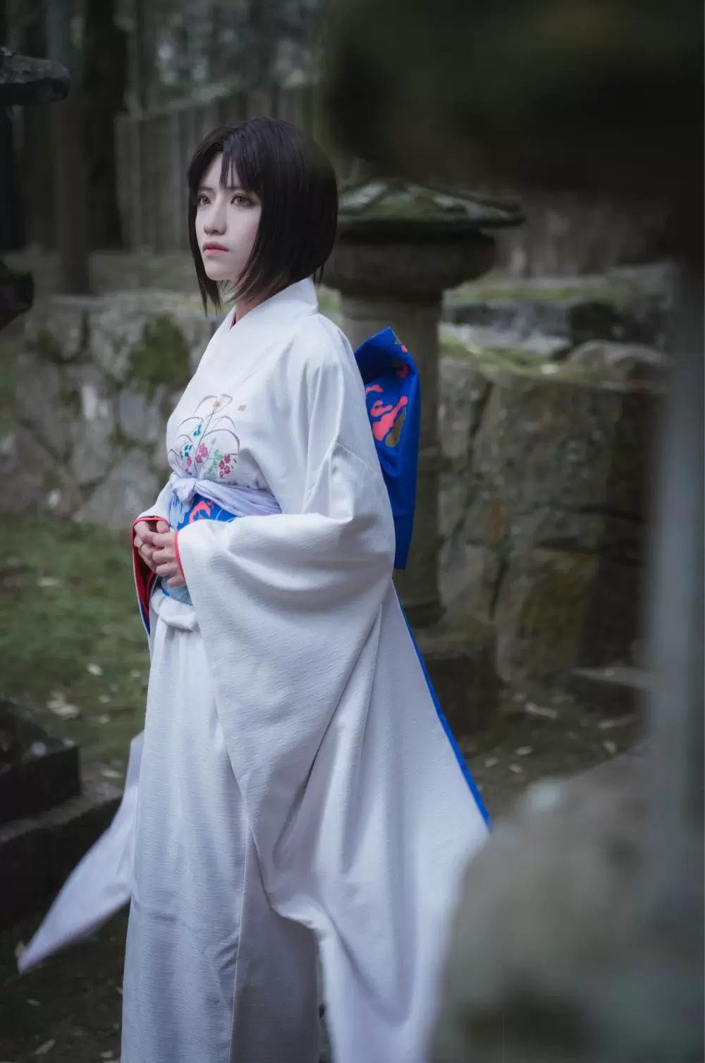 翼方阁 定制 空之境界fgo两仪式伽蓝 振袖和服cosplay女装