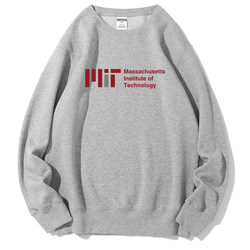 Mit (Massachusetts Institute of Technology) Uniform Crewneck Sweatshirt, Thickened Fleece, Autumn and Winter Class Uniform Souvenir