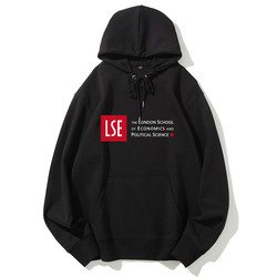 London School of Economics Lse British Style Hooded Fleece Sweatshirt Souvenir Casual Wear