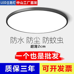 Guangdong Zhongshan Ancient Town Lighting Factory Direct Sales 2026 New Model Led Three-Proof Ceiling Light Corridor Light Balcony Light Collection
