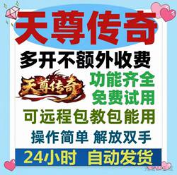 Tianzun Legend Auxiliary Script, Fully Intelligent and Efficient Auto-Farming, High Activity, High Boss Yield, Cost-Effective