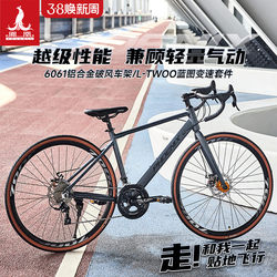 Phoenix Brand Road Bike for Adults, Men and Women, Students, Aluminum Alloy, Dual Disc Brakes, 18-Speed Ultra-Light Road Bike