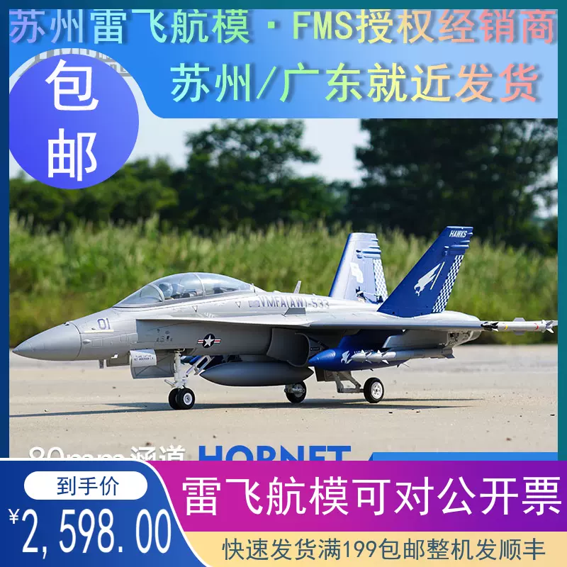 FMS新品80涵道F18 F-18 80mm涵道F/A-18大黄蜂战斗机可做静态模型 - Taobao