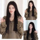 Ju Jingyi's same Korean style oversize American solid color high street fashion trendy hooded sweatshirt to make women slim and loose
