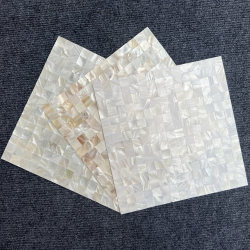 White Shell Mosaic Tiles Natural Bathroom Fish Pond Bar Counter Living Room Background Wall Entrance Self-Adhesive Wall Stickers