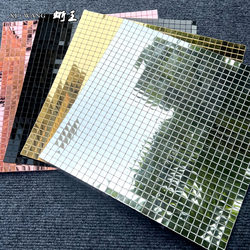 Acrylic Wall Stickers Gold and Silver Mirror Self-Adhesive Mosaic Creative DIY Handmade Mirror Stickers Home Decoration Ktv Stickers