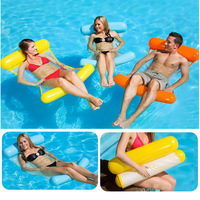 Foldable Backrest Inflatable Hammock Pool Lounge Chair For Adults | Floating Bed Mesh Chair For Sea | Men And Women