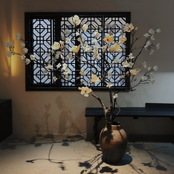 Artificial Magnolia Tree, Wishing Tree, Window Plum Blossom Tree, Artificial Tree, Hotel Artificial Plant Tree, Large Indoor Decoration