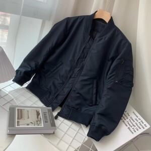 
Daily single 2025 autumn and winter new handsome couples style bomber jacket baseball uniform stand collar cotton jacket men and women