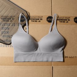 Foreign Trade Fixed Integrated Cup Large Bust Quick-Drying Sports Bra with Medium Support, Adjustable for Fitness and Yoga for Women