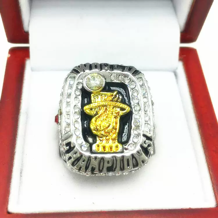 热火詹姆斯冠军戒指篮球套装指环球迷生日礼物饰品手办