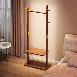 Clothes Rack for Bedroom, Floor-Standing, Space-Saving, Solid Wood Coat Rack, Bedside Clothes Hanger, a Must-Have for Hanging Clothes at Night