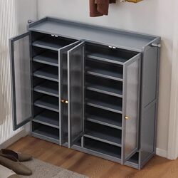 Multi-Layer Shoe Rack for Home Entrance, Multifunctional Storage Rack, Dust-Proof Entryway Cabinet, Indoor Shoe Storage Cabinet
