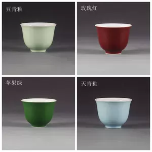 中国古美術/清時代茶碗【大清御膳房】在銘；XG022