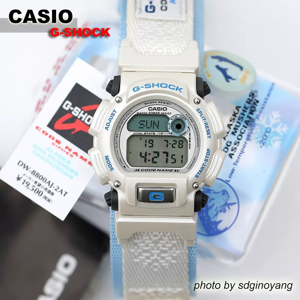 CASIO G-SHOCKxA.D.M.A. DW-8800AJ-2AT阿拉斯加养狗协会全新现货- Taobao