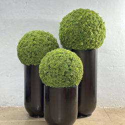 Modern Minimalist Artificial Green Plant Landscape Model House Living Room Sales Office Artificial Plant Ball Potted Floor-Standing Decoration