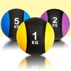 Medicine Ball Fitness Solid Elastic Core Strength Training Equipment Personal Training Tool Hand-Held Children's Rubber Gravity Ball