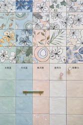 Su Chen Tiles 150X150 French Dopamine Tiles Retro Gradient Tiles Kitchen Bathroom Wall Tiles