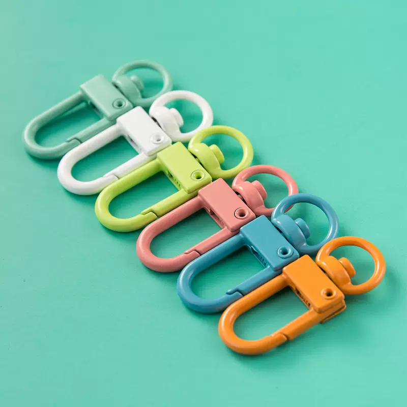 10个装小挂扣钥匙扣挂件配饰锁匙圈环配件DIY材料腰挂小扣虾米扣-Taobao