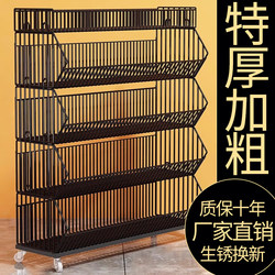 Kitchen Storage Rack Multi-Layer Stainless Steel Kitchen Bathroom Storage Shelf Vegetable Basket Multi-Layer Shelf Household Trolley