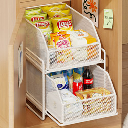 Main Unit Storage Magic Cabinet with Layered Shelves to Utilize Space, Deep Cabinet Drawers for Dormitory, Pull-Out Snack Storage Rack
