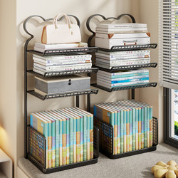 Desktop Bookshelf Student Desk Book Storage Vertical Multi-Layer Book Stand Subject Classification Storage Rack Office Desk Workstation Document Archive Storage Folder Space-Saving Organizer Shelf for Windowsill